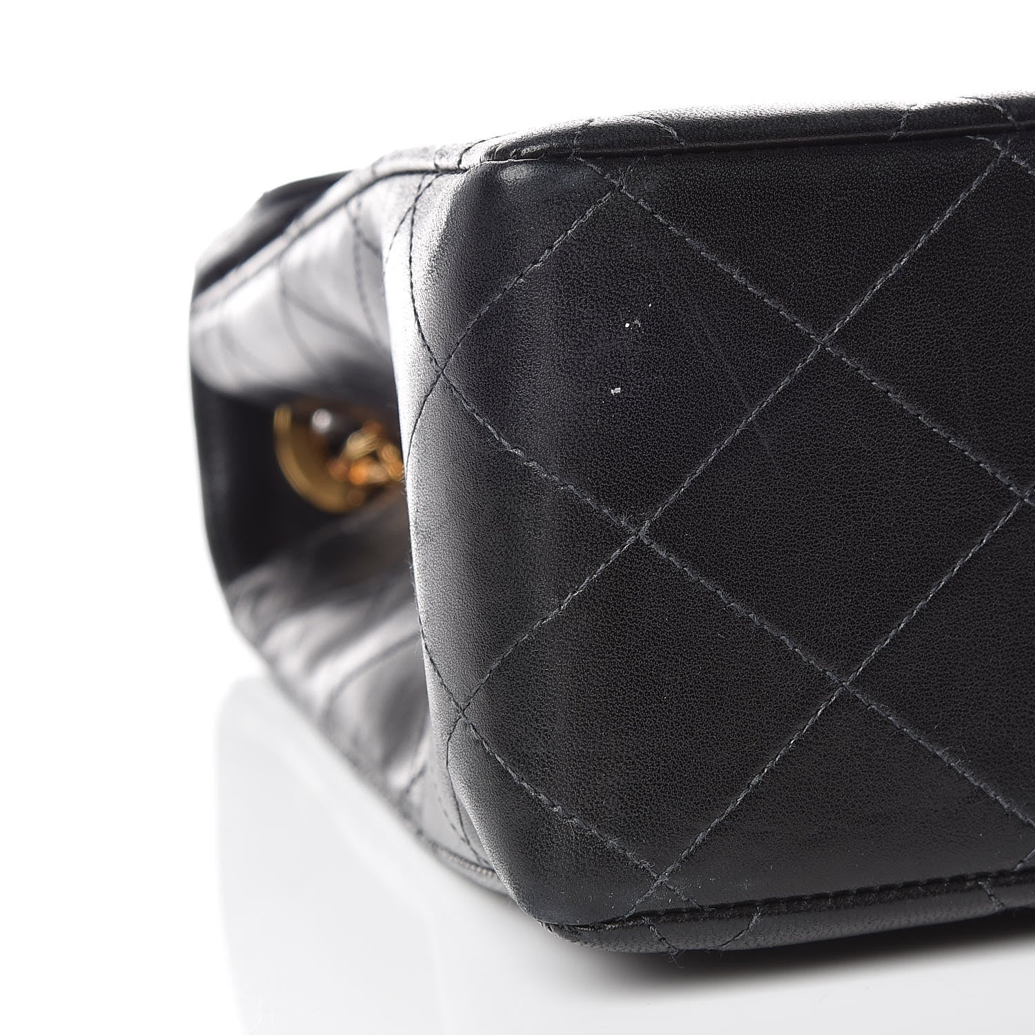 Chanel Lambskin Quilted Jumbo Single Flap Black 9 of 17