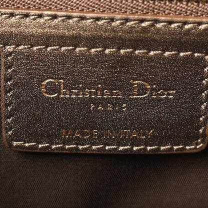 Christian Dior Coated Canvas Cannage Small Panarea Tote Bronze 6 of 10