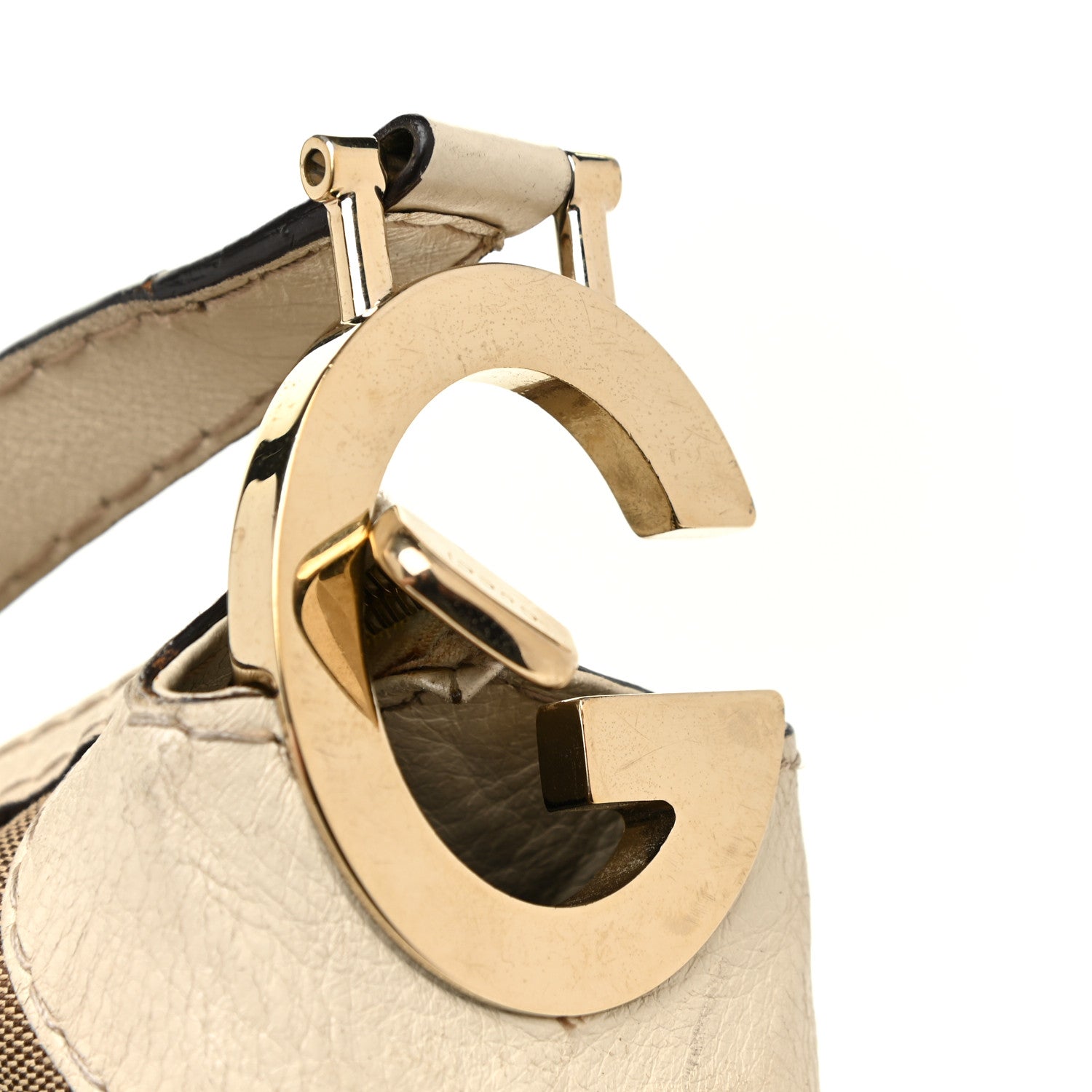 Gucci Monogram Medium Charlotte Hobo Off White 14 of 20