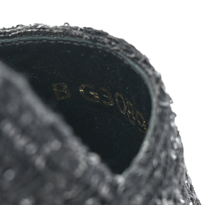 Chanel Tweed Patent Goatskin Sequin CC Espadrilles 36 Black 8 of 8