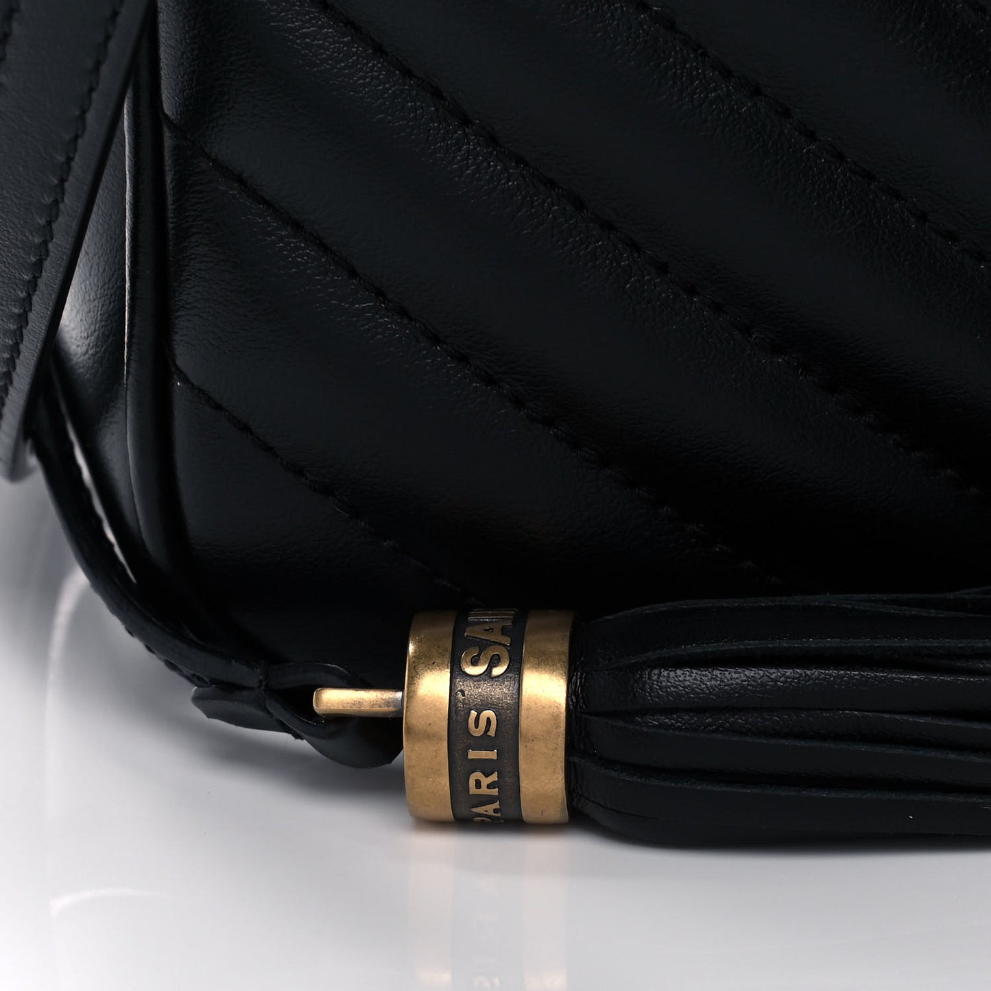 Calfskin Matelasse Monogram Lou Camera Bag Black