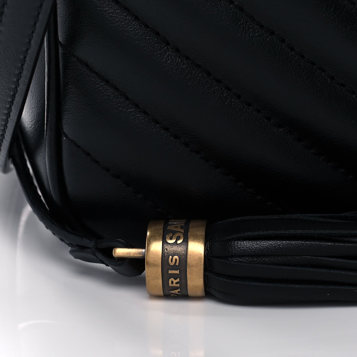 Saint Laurent Calfskin Matelasse Monogram Lou Camera Bag Black 9 of 11