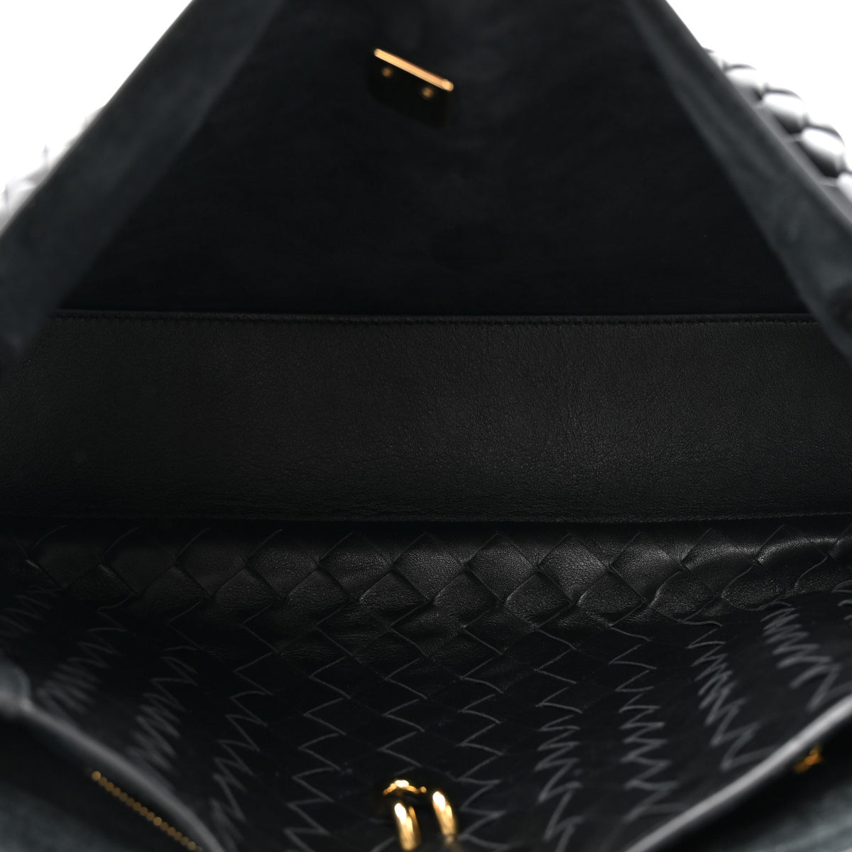 Bottega Veneta Calfskin Medium Andiamo Messenger Bag Black 5 of 11