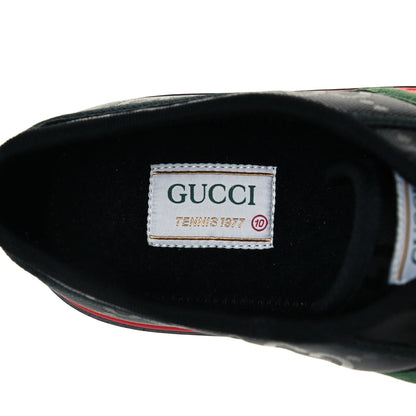 Gucci Econyl Nylon Web Monogram Off The Grid Mens 1977 Tennis Sneakers 10 Black 9 of 9