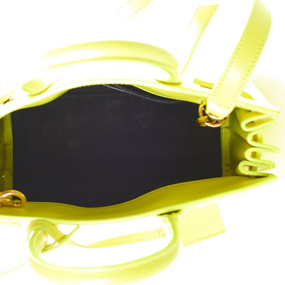 Saint Laurent Calfskin Nano Sac De Jour Neon Yellow 8 of 11