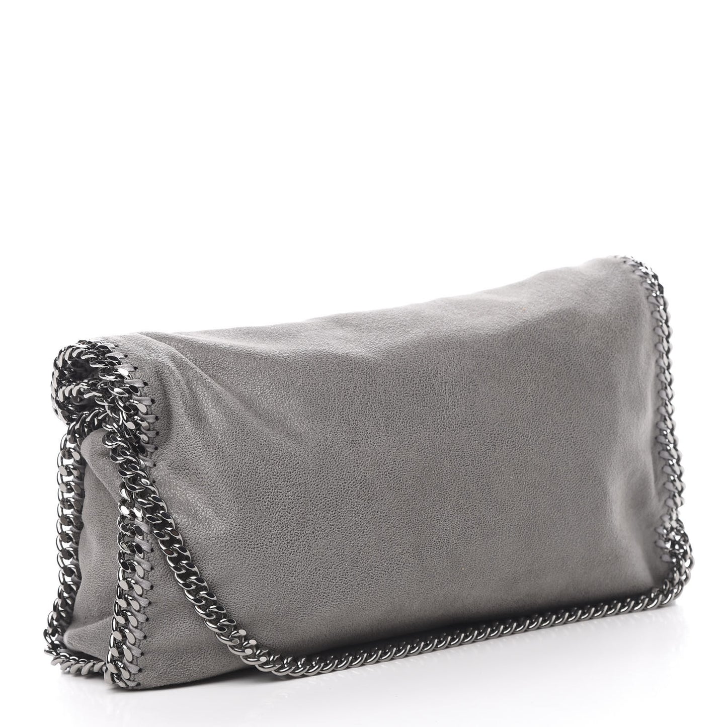 Shaggy Deer Falabella Fold Over Tote Grey