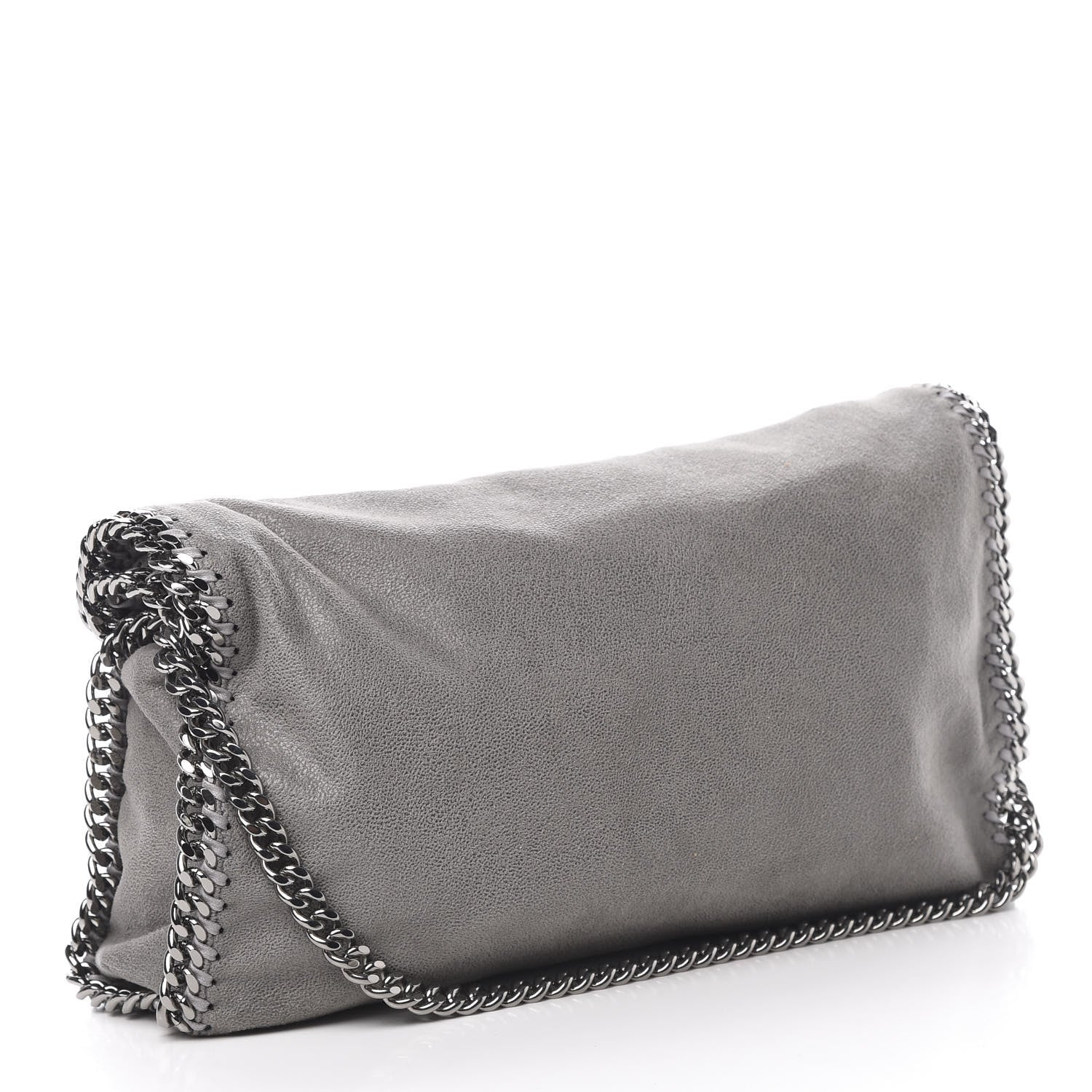 Stella McCartney Shaggy Deer Falabella Fold Over Tote Grey 3 of 10