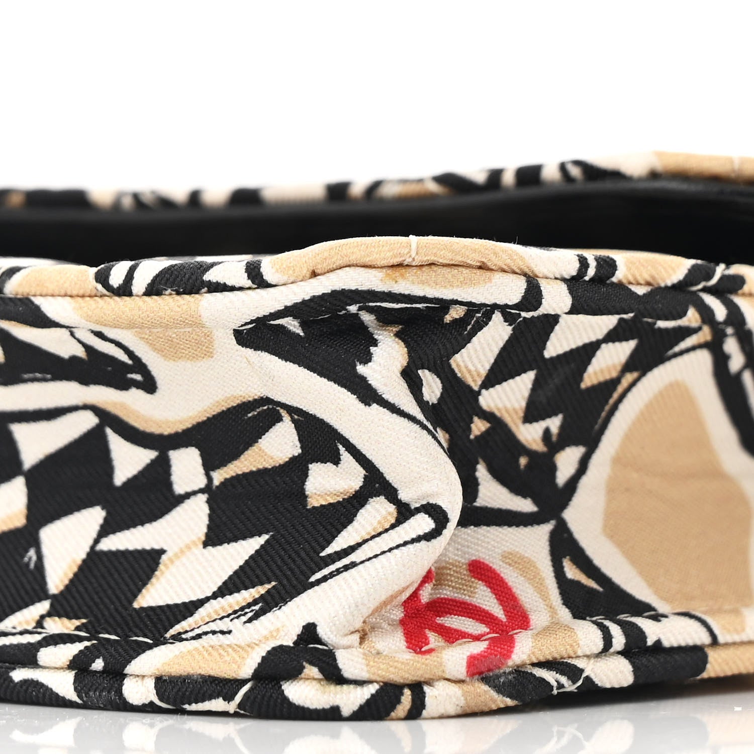 Chanel Canvas Check Flag Printed CC Clutch With Chain Beige Multicolor 11 of 11