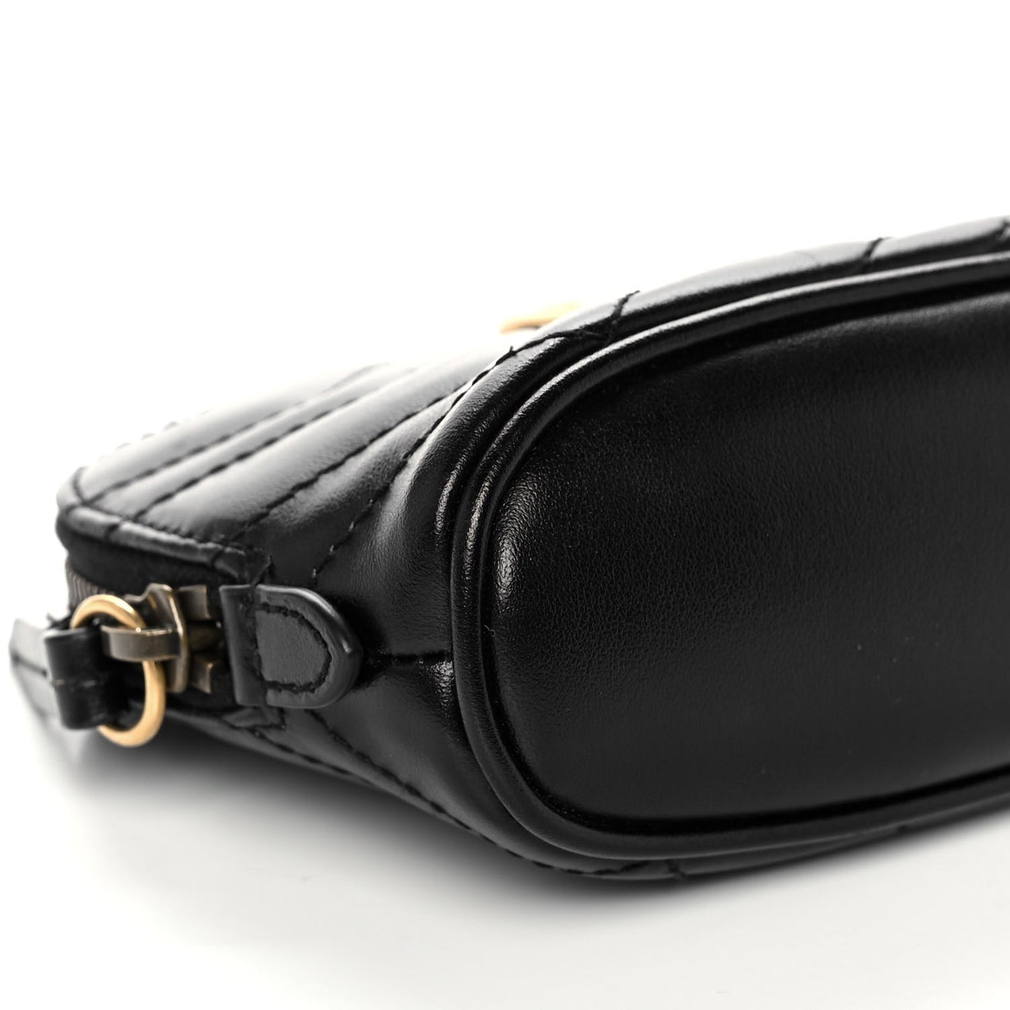Calfskin Matelasse GG Marmont Pouch Cosmetic Case Black