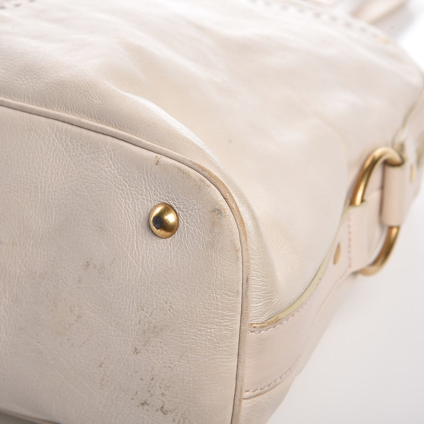 Calfskin Oversized Muse Ivory
