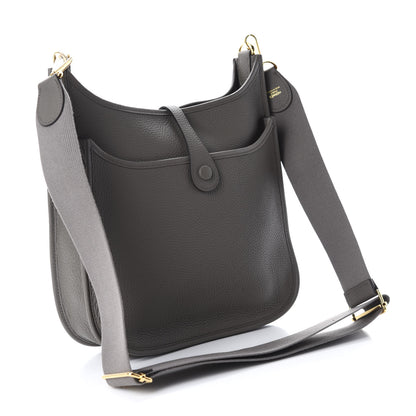 Hermes Taurillon Clemence Evelyne III PM Etain 3 of 10