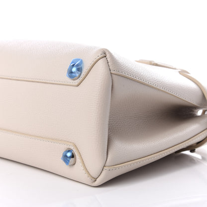 Burberry Derby Calfskin House Check Small Banner Tote Limestone 6 of 8