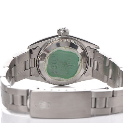Rolex Stainless Steel 25mm Oyster Perpetual Watch Blue 67194 5 of 7