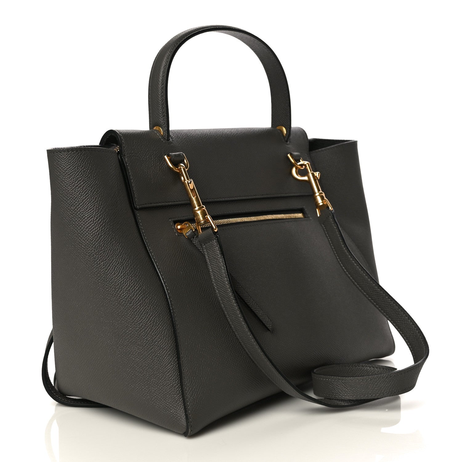 Celine Grained Calfskin Mini Belt Bag Grey 4 of 20