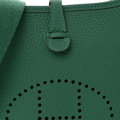 Hermes Taurillon Clemence Evelyne TPM Vert Moyen 8 of 11