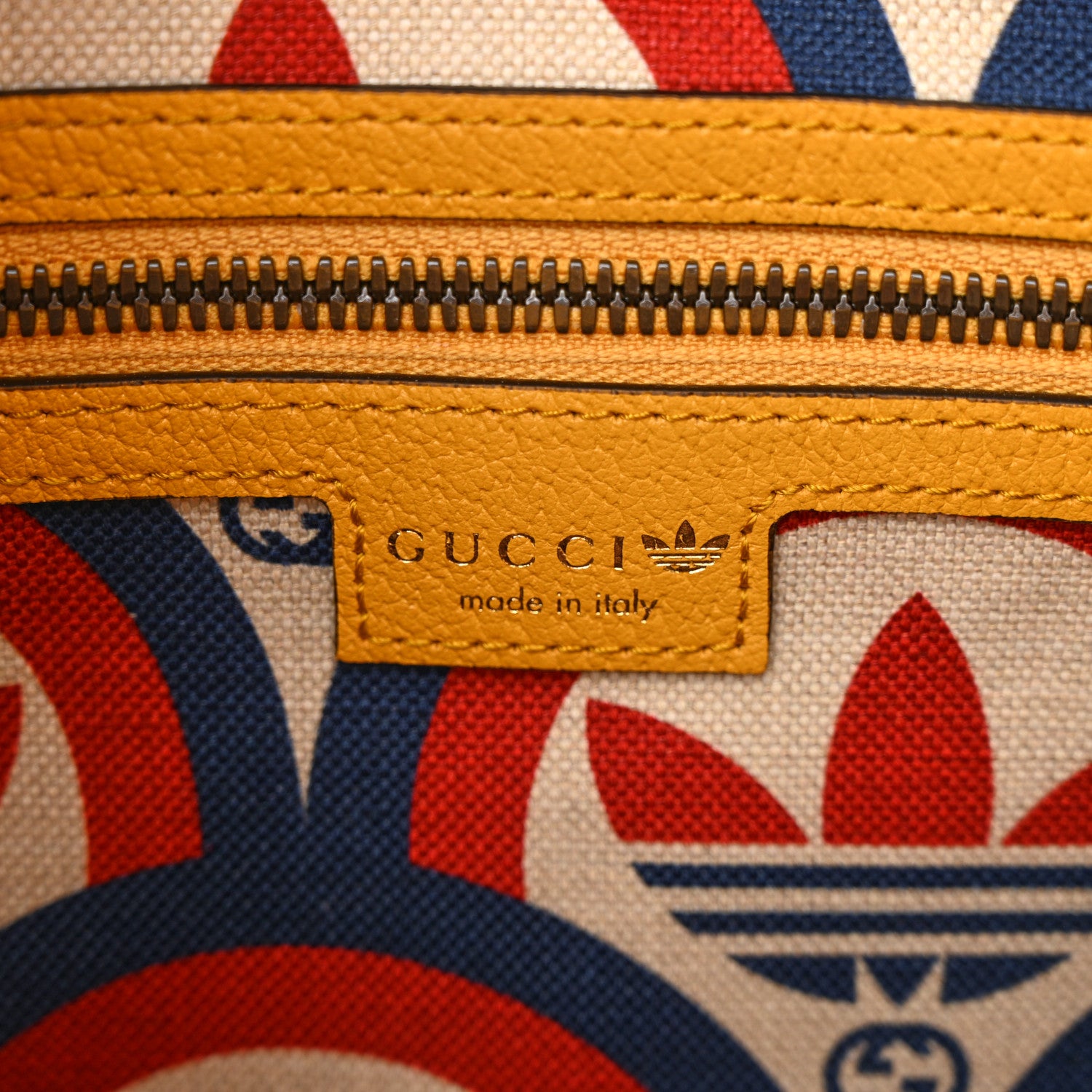 Gucci X ADIDAS Textured Dollar Calfskin Web Trefoil Logo Small Messenger Bag Crop Black 6 of 11