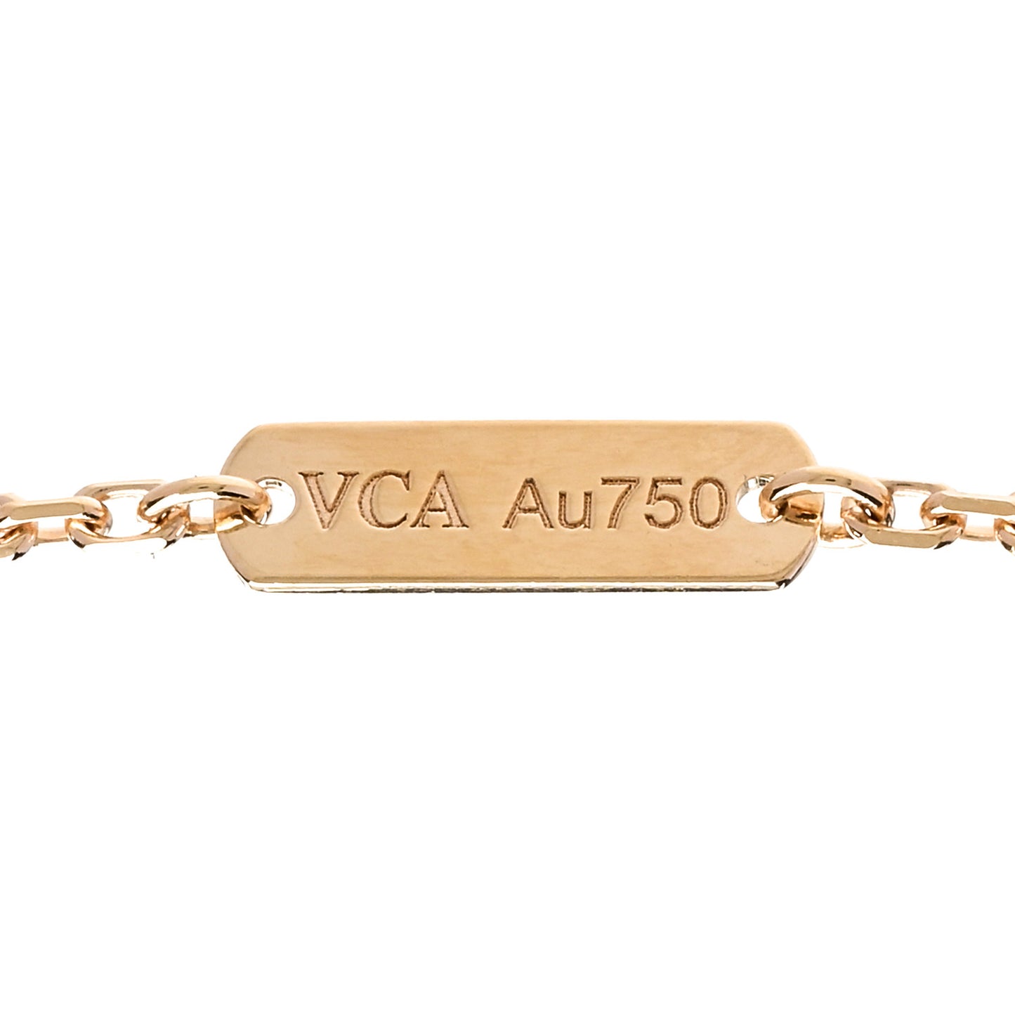 18K Yellow Gold Diamond Vintage Alhambra Pendant Necklace