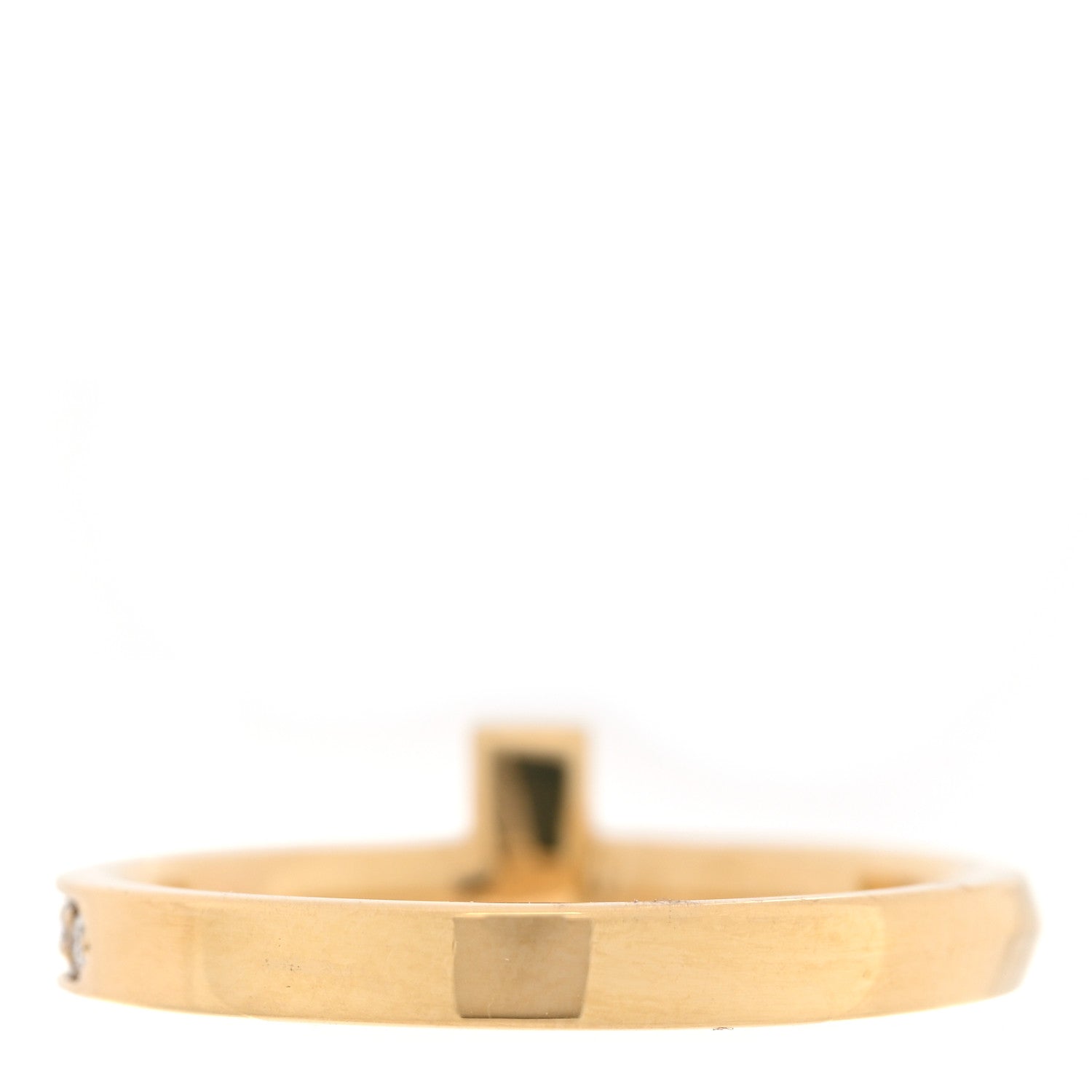 Tiffany 18K Yellow Gold Diamond 2.5mm T T1 Ring 52 6 3 of 4