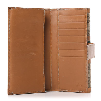 Gucci Monogram Vintage Web Continental Wallet Tobacco 5 of 8