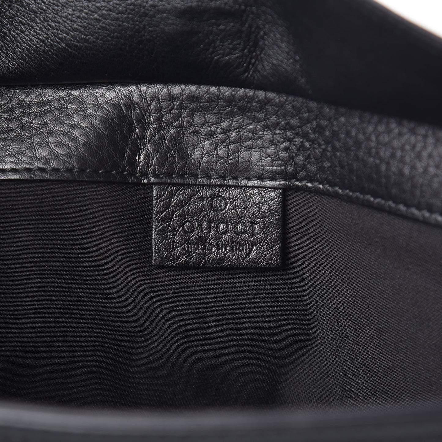 Calfskin Web Document Holder Black