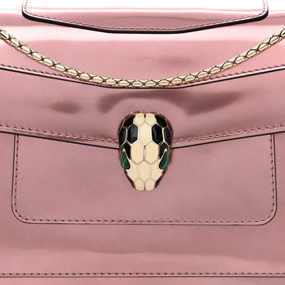 Bulgari Metallic Calfskin Serpenti Forever Crossbody Bag Rose Quartz 10 of 12