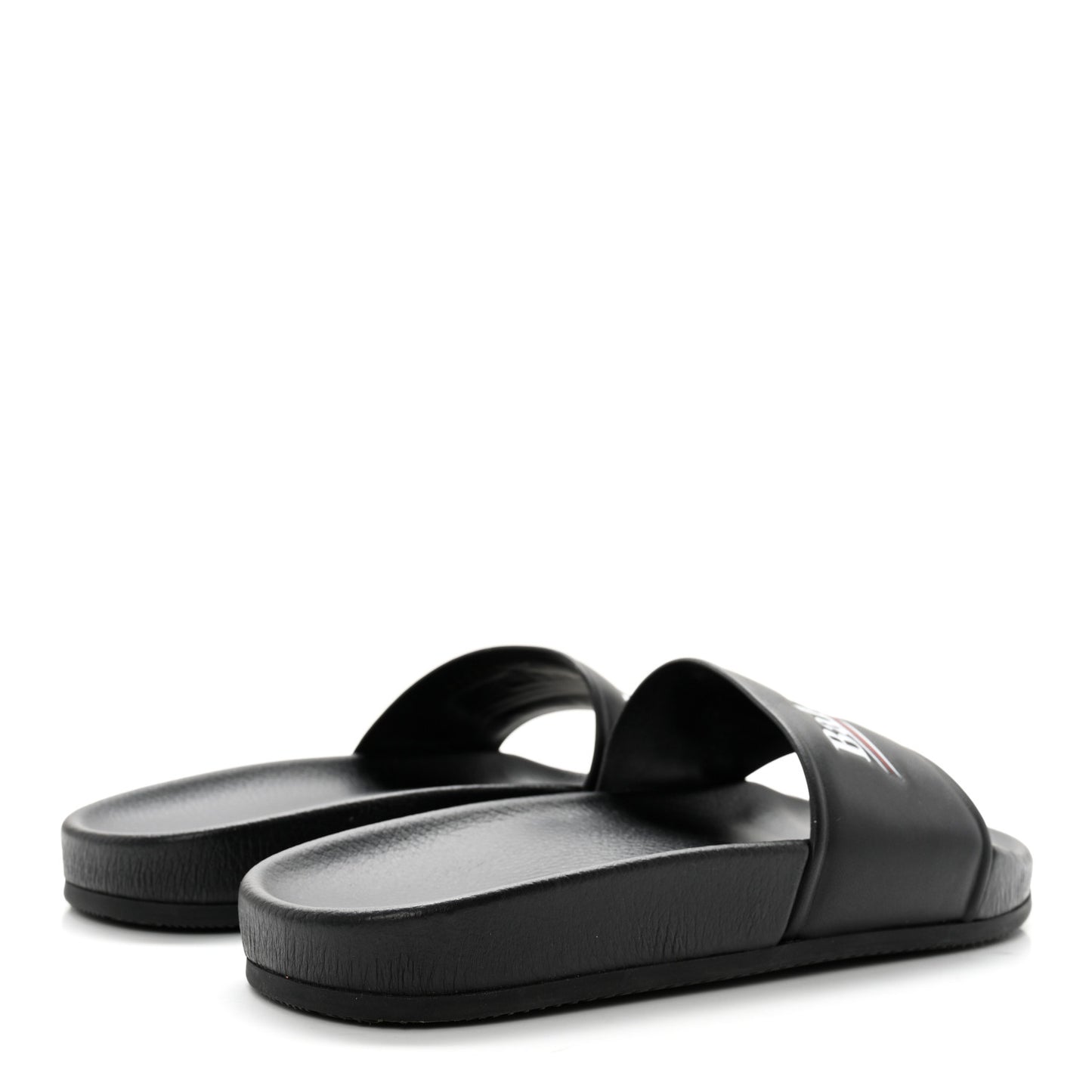 Nappa Political Campaign Logo Womens Pool Slide Sandals 38 Black White Vermillon
