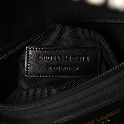 Saint Laurent Canvas Zebra Print City Backpack Black White 7 of 10