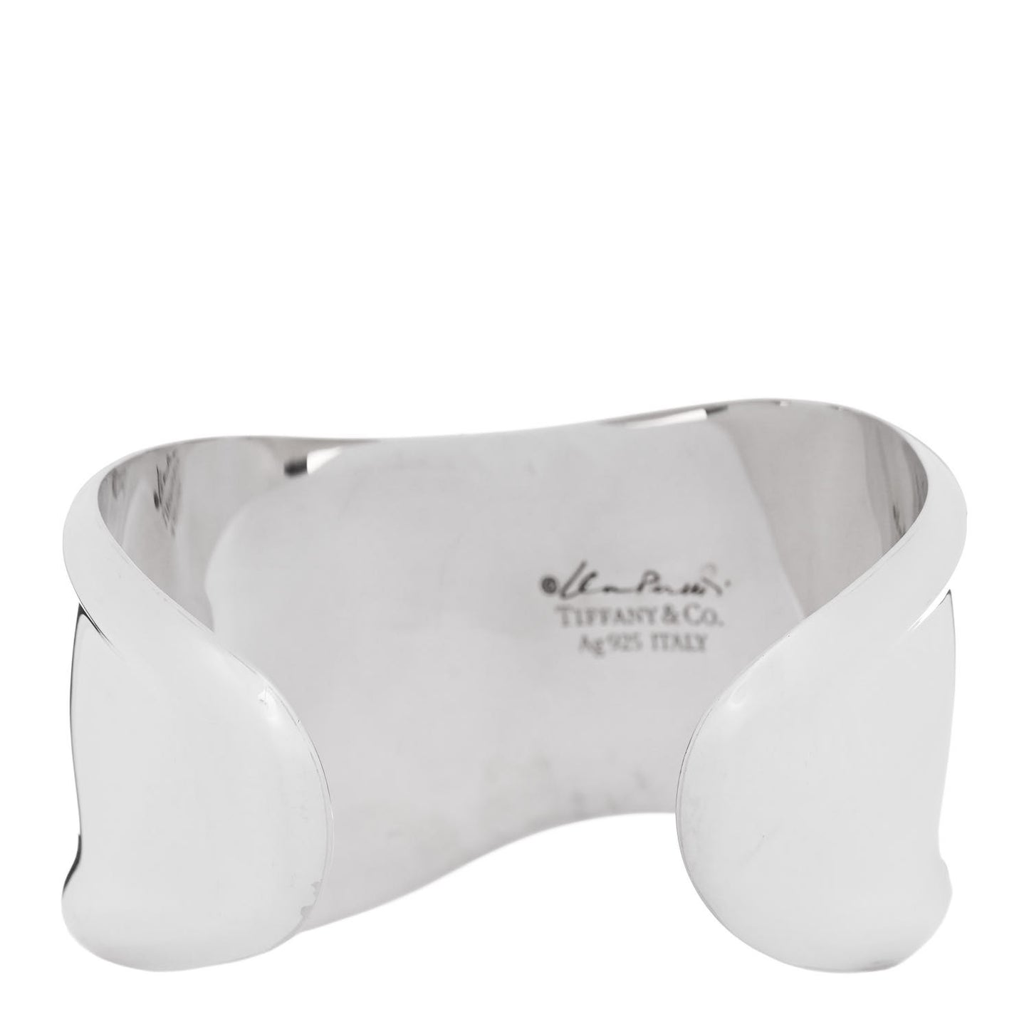 Sterling Silver Elsa Peretti Small Left Wrist Bone Cuff Bracelet