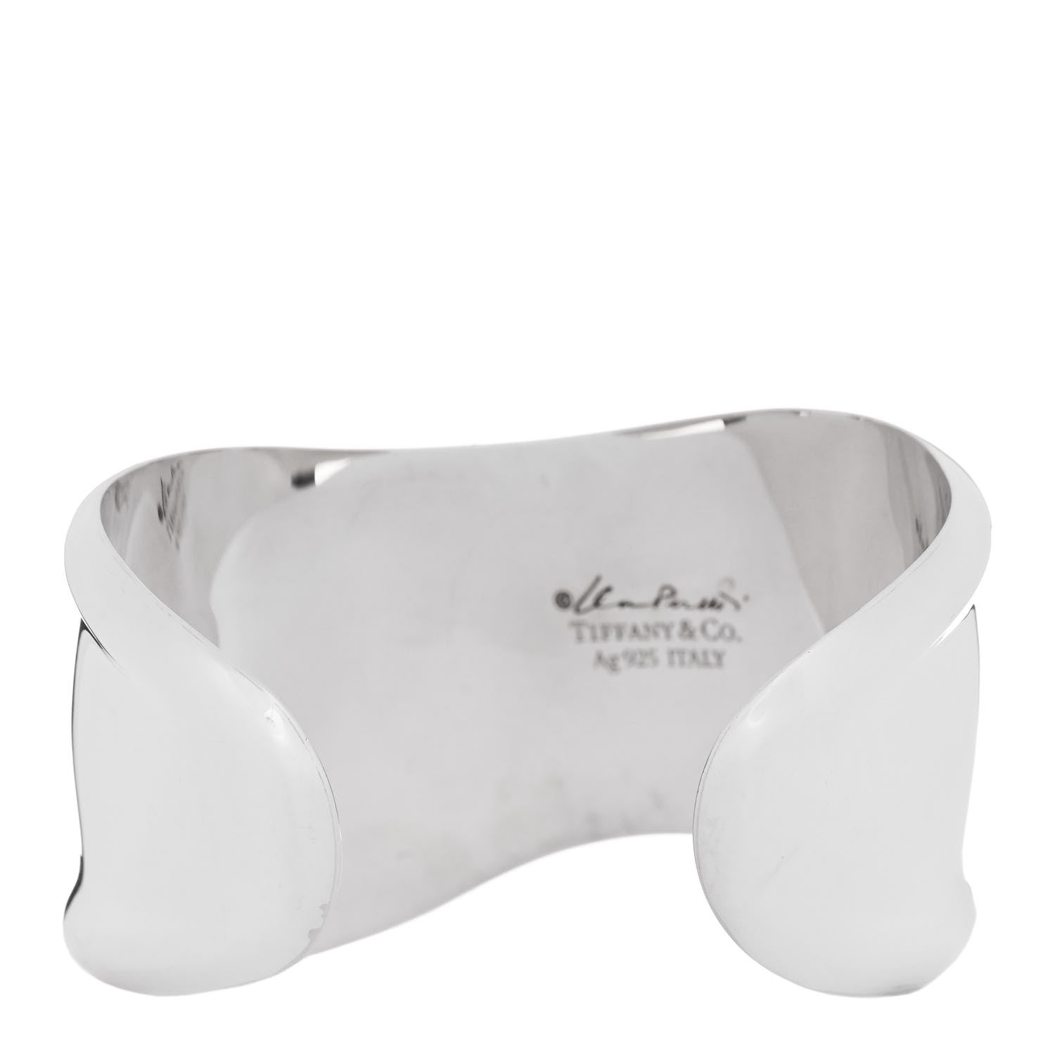 Tiffany Sterling Silver Elsa Peretti Small Left Wrist Bone Cuff Bracelet 2 of 3