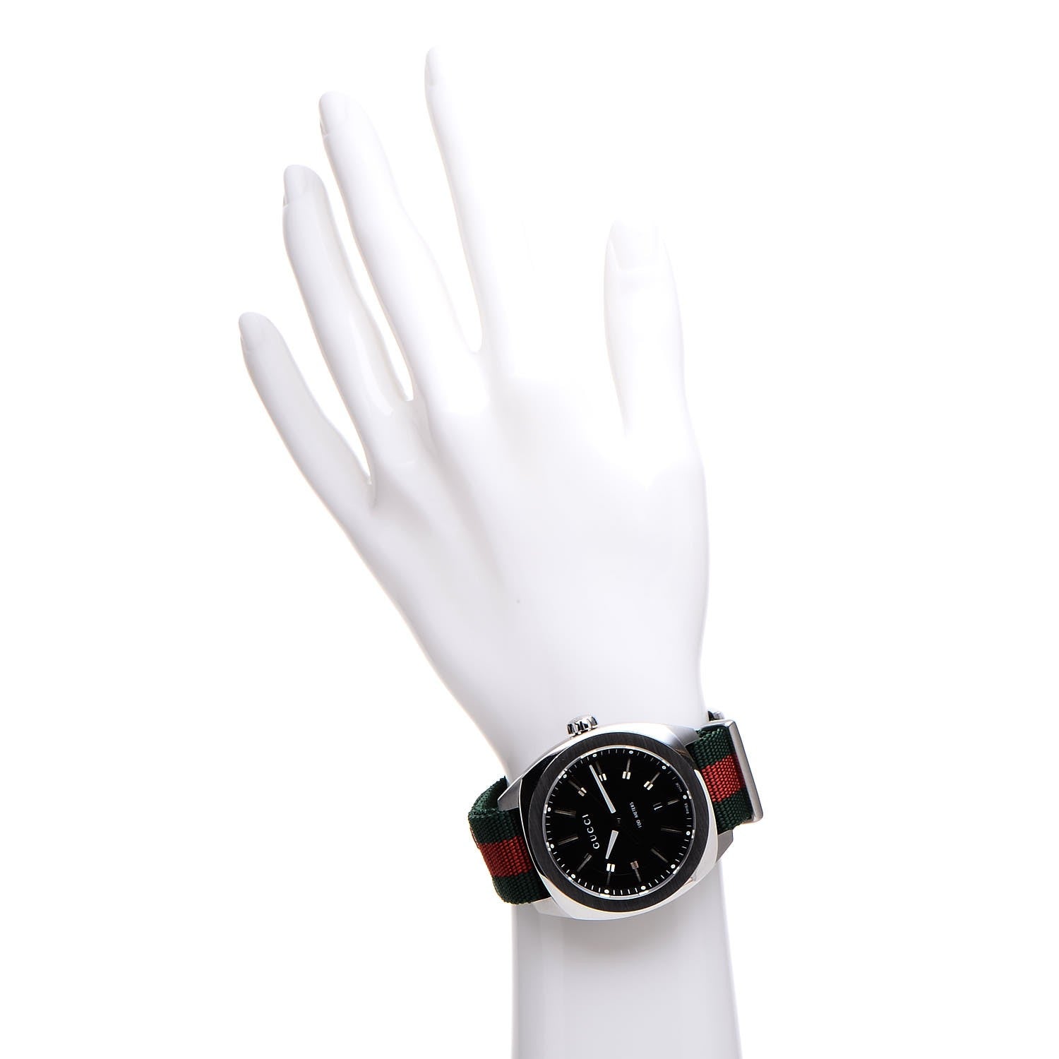 Gucci Stainless Steel Nylon 41mm GG2570 Quartz Watch Black 2 of 8