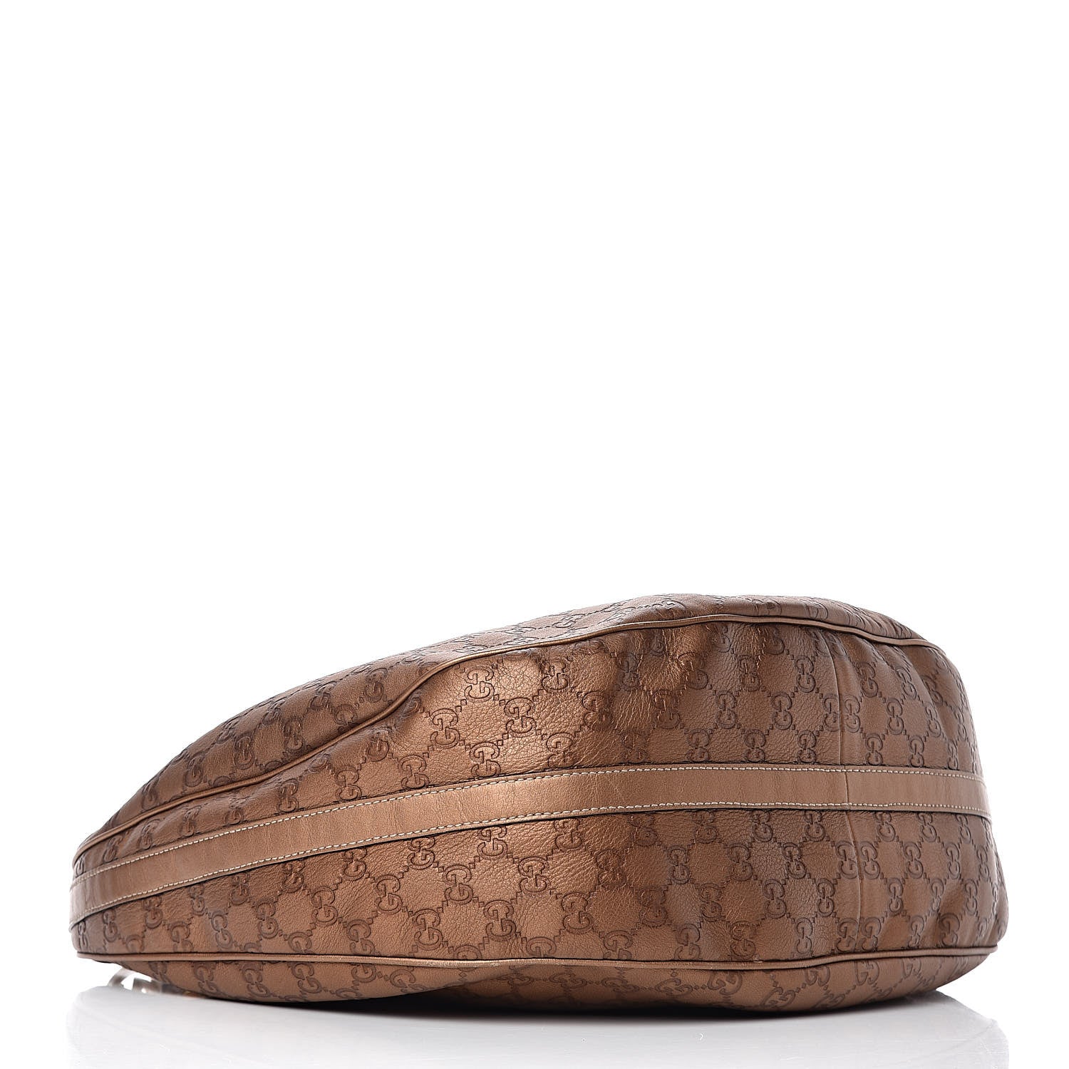 Gucci Metallic Guccissima Large GG Twins Hobo Bronze 4 of 12