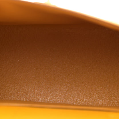 Hermes Courchevel Mini Kelly Sellier 20 Jaune 5 of 13