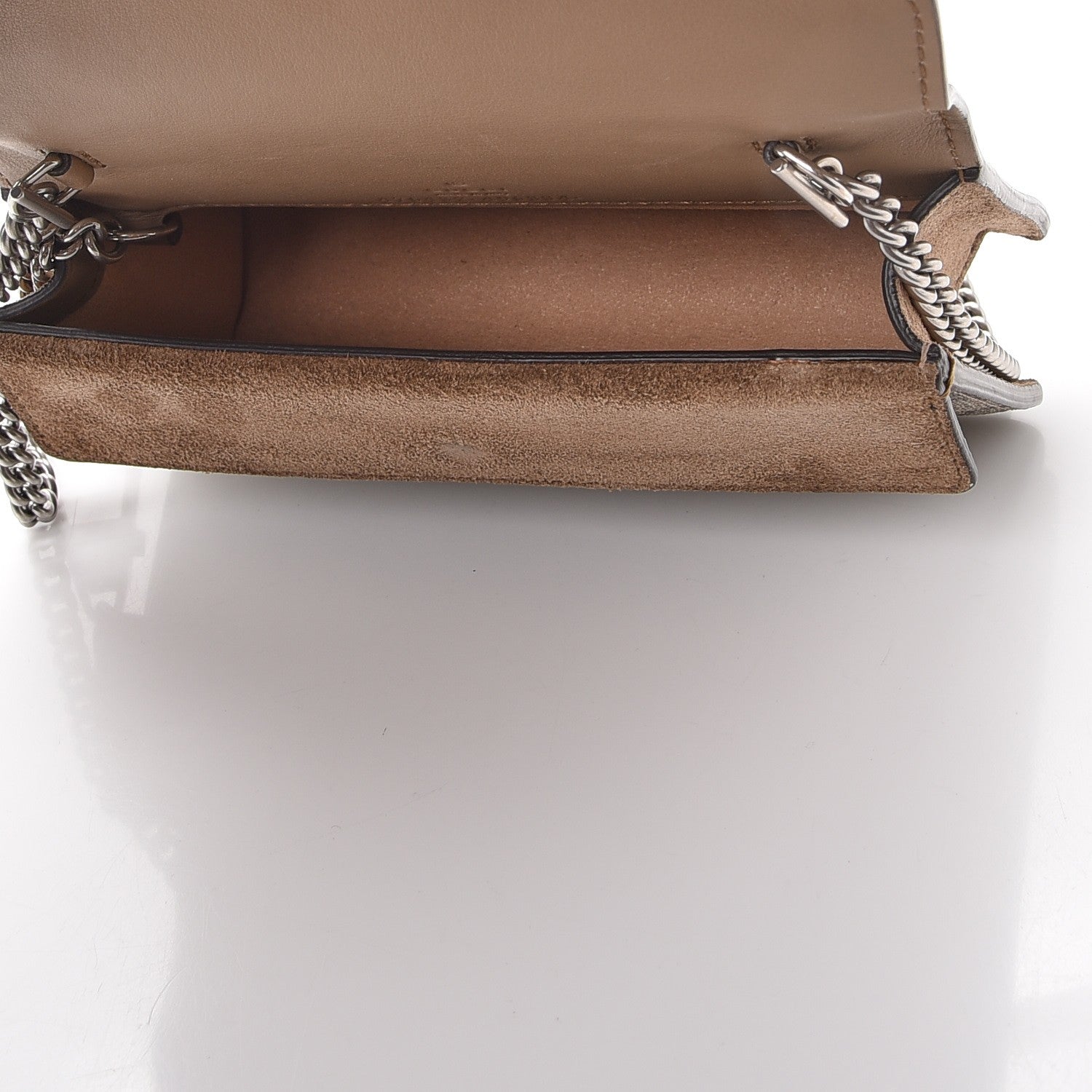 Gucci GG Supreme Monogram Super Mini Dionysus Shoulder Bag Taupe 6 of 8