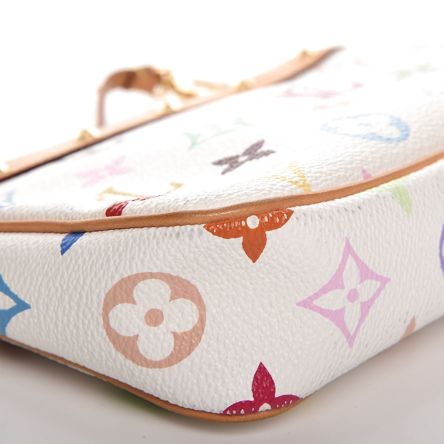 Monogram Multicolor Pochette Accessories White
