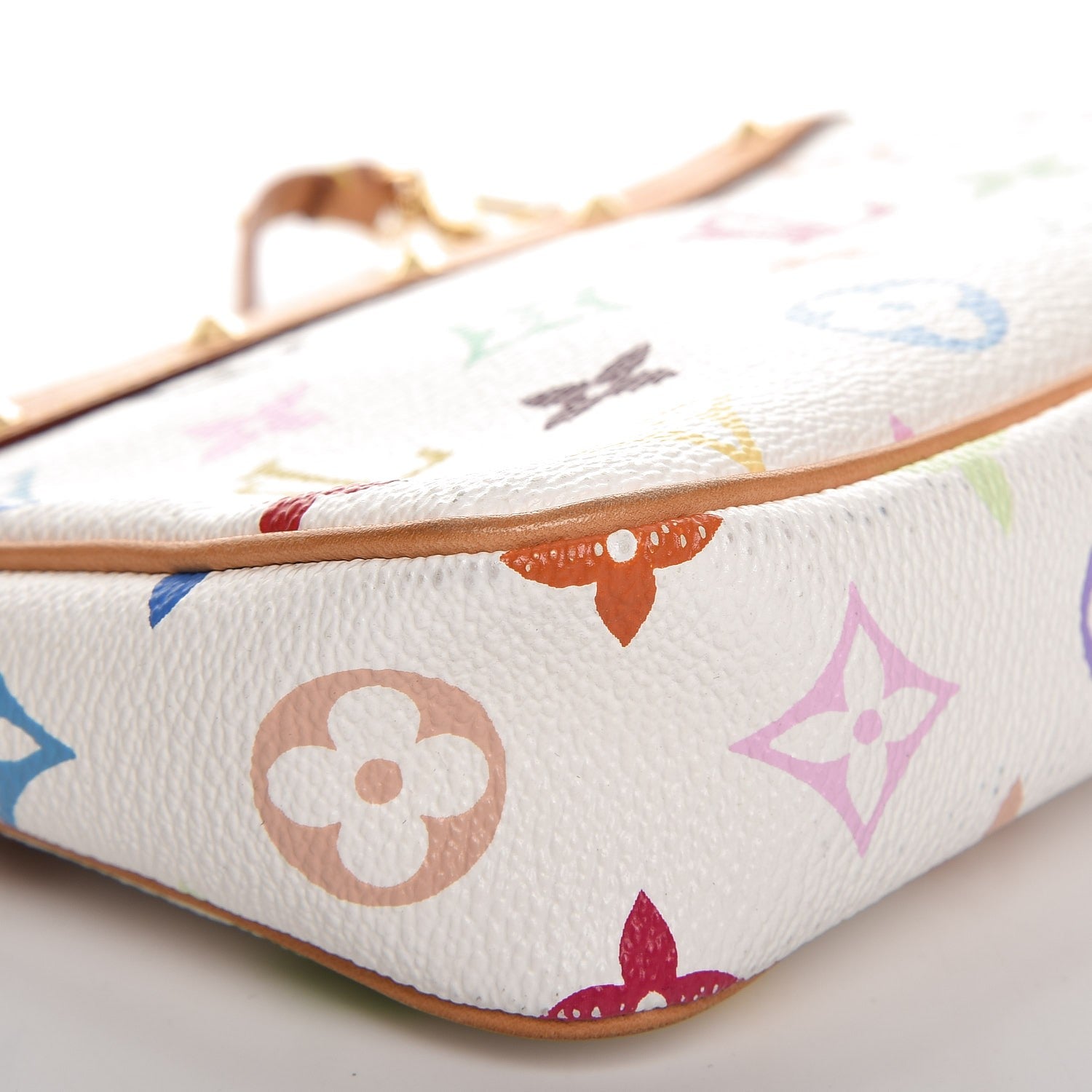Louis Vuitton Monogram Multicolor Pochette Accessories White 10 of 14