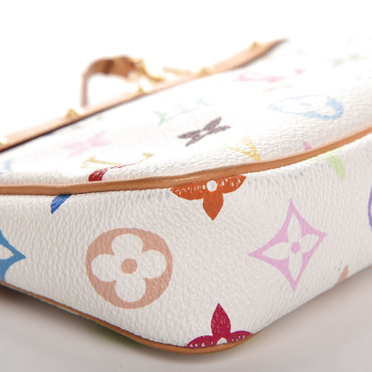 Louis Vuitton Monogram Multicolor Pochette Accessories White 10 of 14