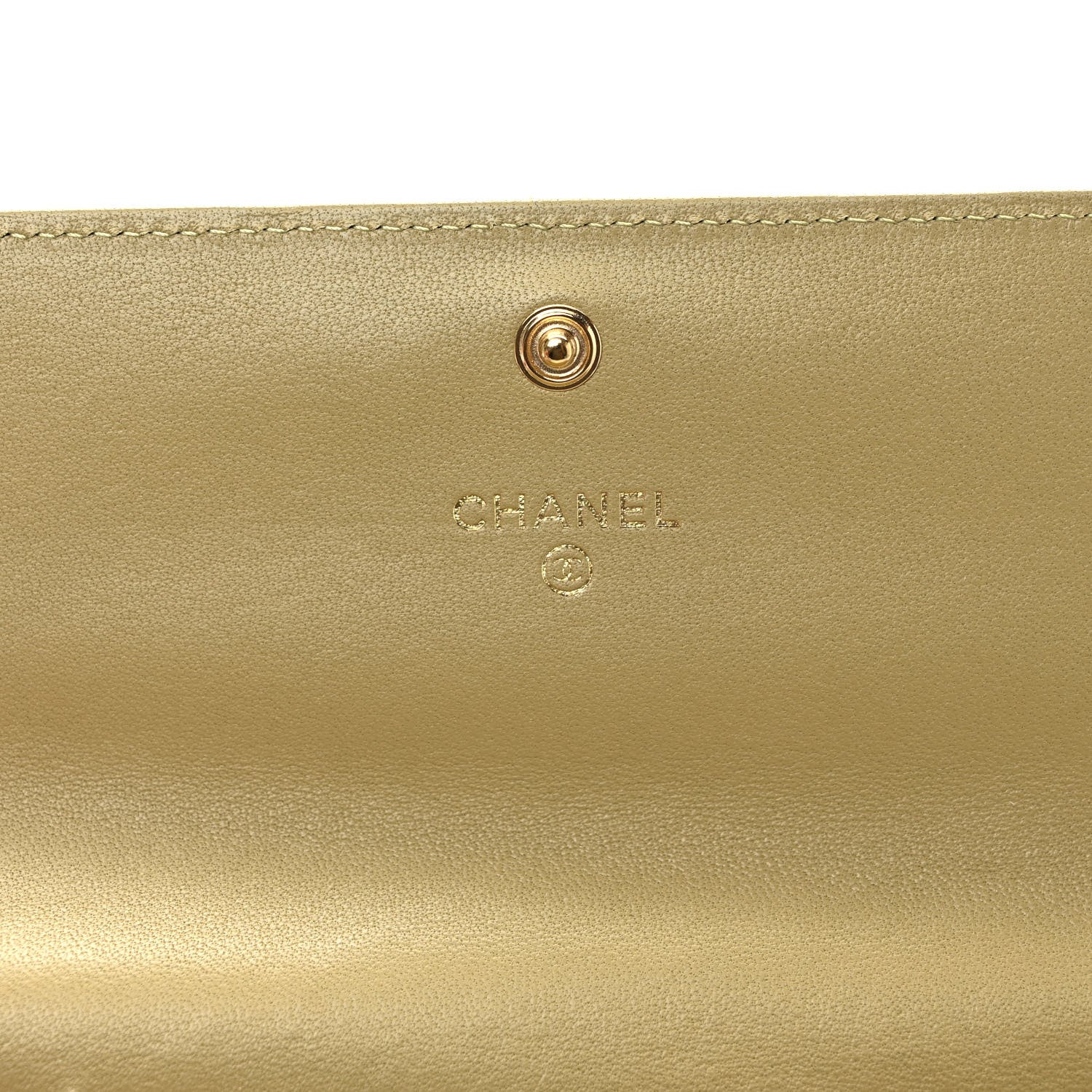 Chanel Lambskin Quilted Chanel 19 Flap Wallet Light Green 6 of 6