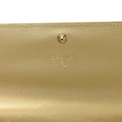 Chanel Lambskin Quilted Chanel 19 Flap Wallet Light Green 6 of 6