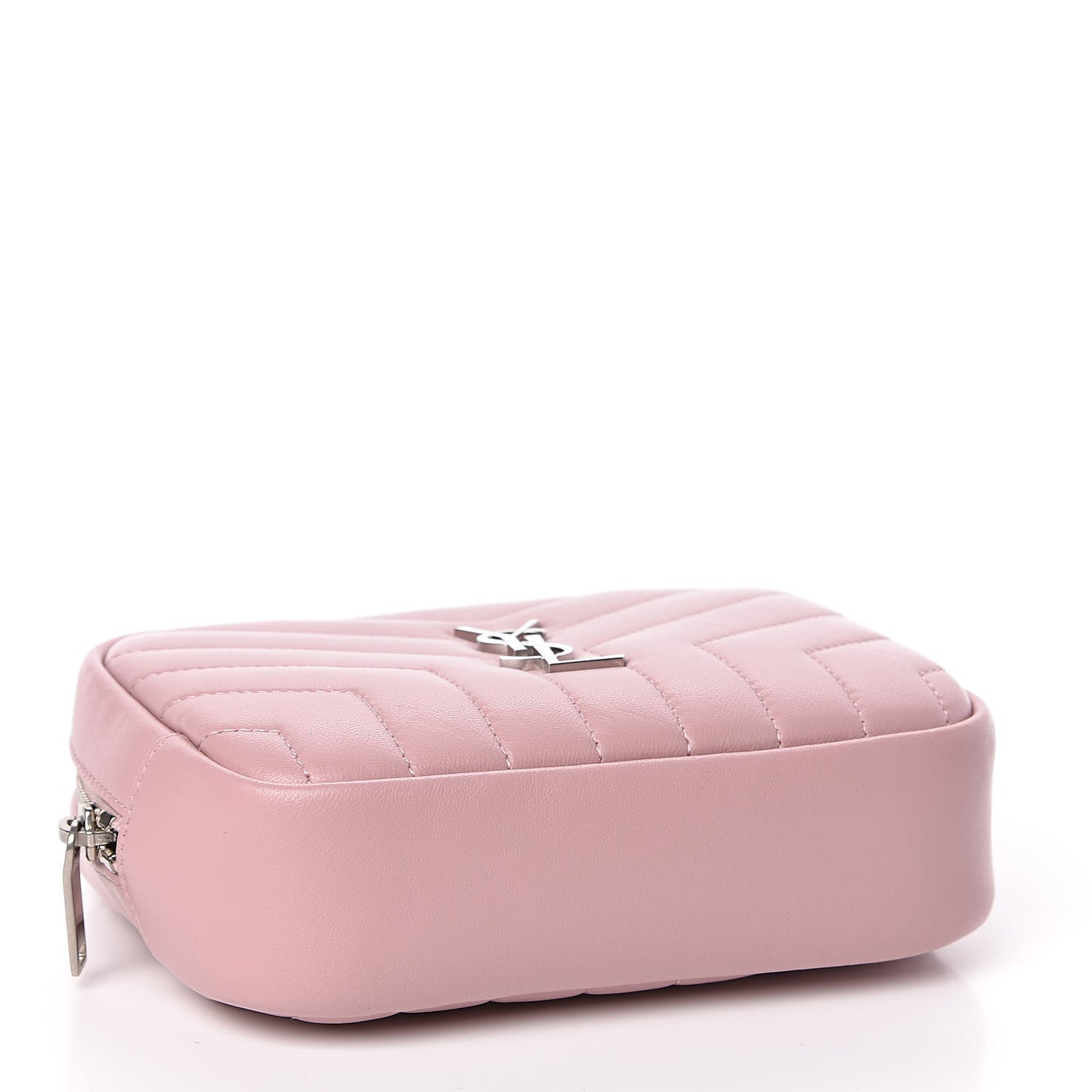 Lambskin Y Quilted Monogram Loulou Cosmetic Case Tender Pink