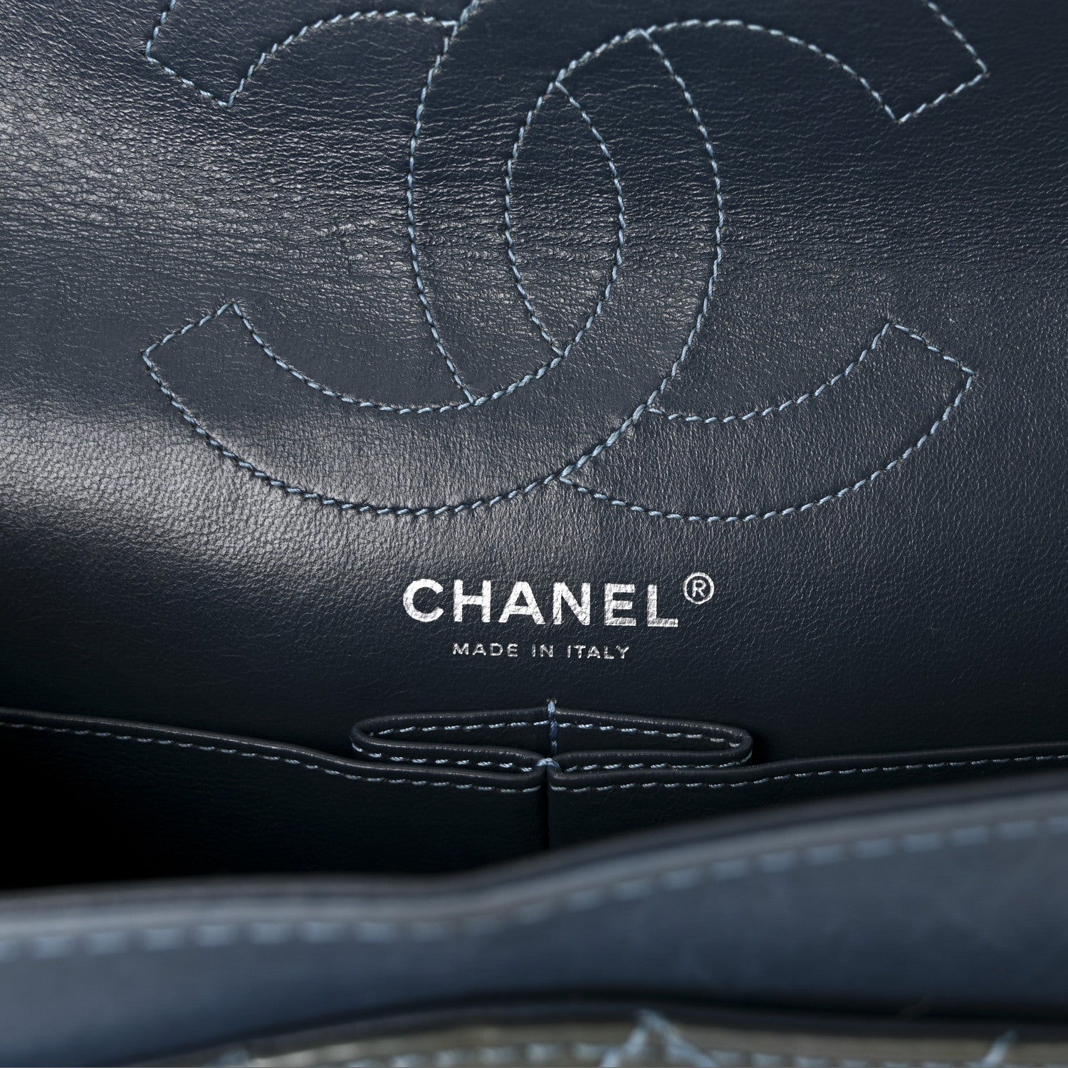 Chanel Patent Quilted 2.55 Reissue 226 Flap Blue 6 of 10