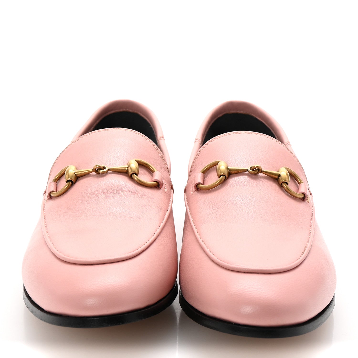 Gucci Lambskin Womens Brixton Horsebit Loafers 35.5 Perfect Pink 3 of 10