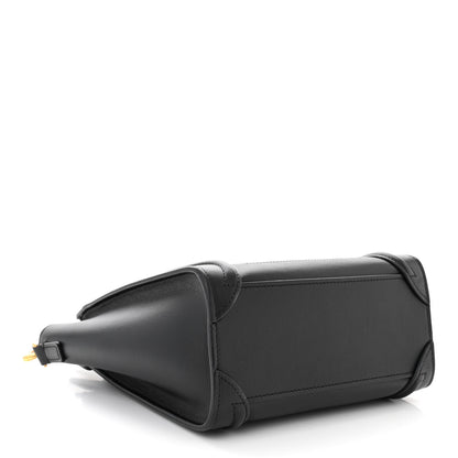 Celine Smooth Calfskin Nano Luggage Black 4 of 11
