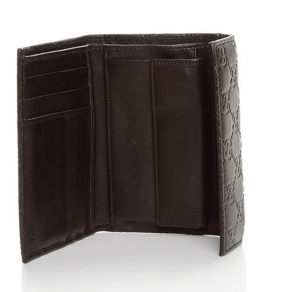 Gucci Guccissima Continental Flap Wallet Dark Brown 5 of 8