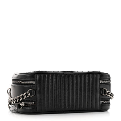 Chanel Glazed Calfskin Small Coco Boy Camera Case Black 4 of 13