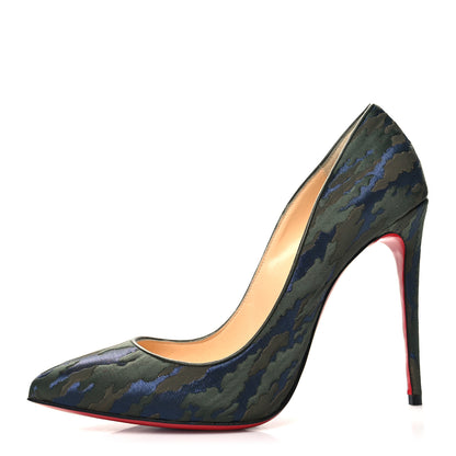 Christian Louboutin Jacquard Camouloubi Pigalle Follies 100 Pumps 41 Bavarios 1 of 7