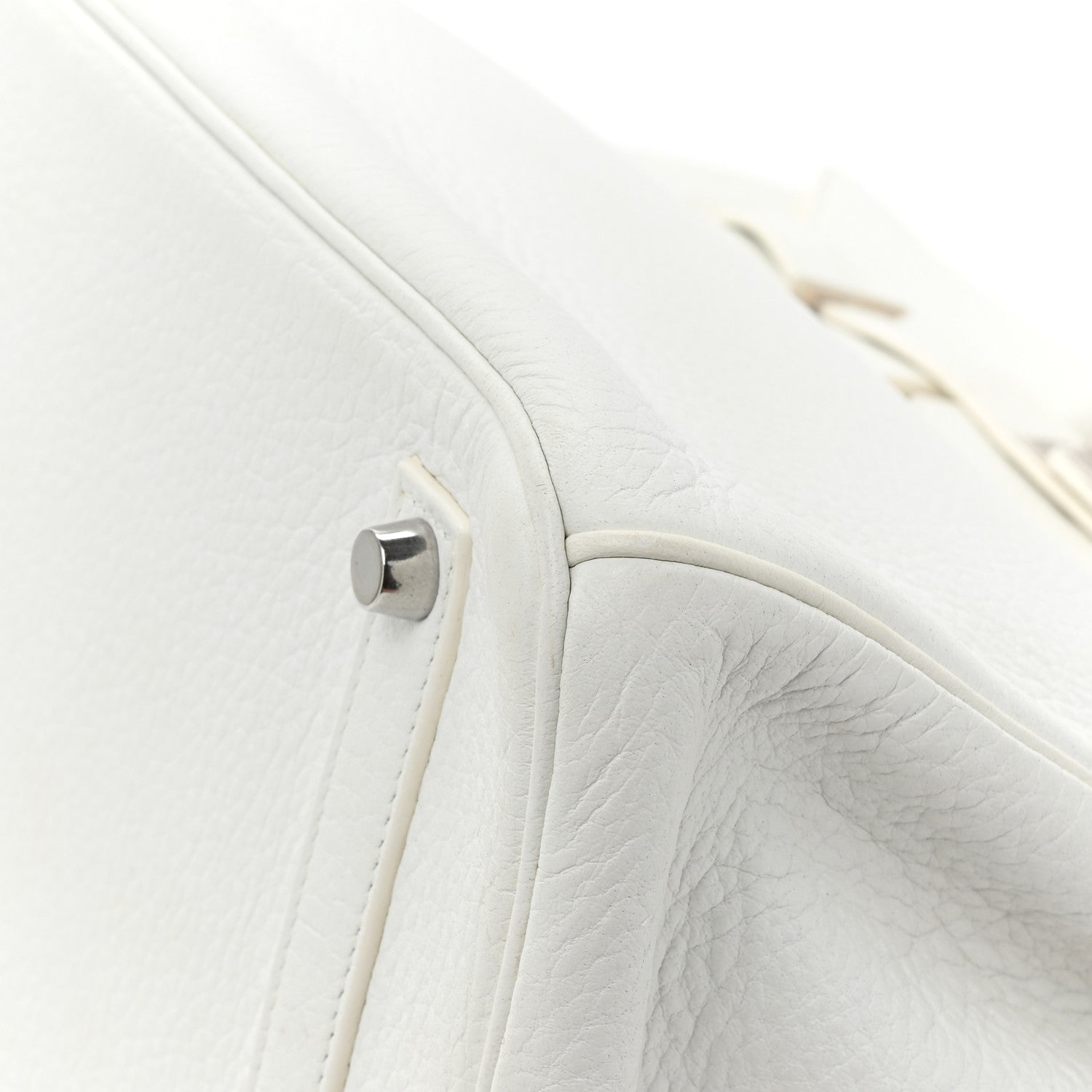 Hermes Taurillon Clemence BIRKIN 35 White 11 of 12