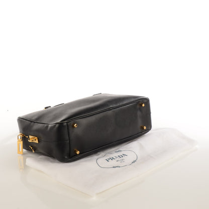 Prada Saffiano Lux Bowler Black 5 of 10