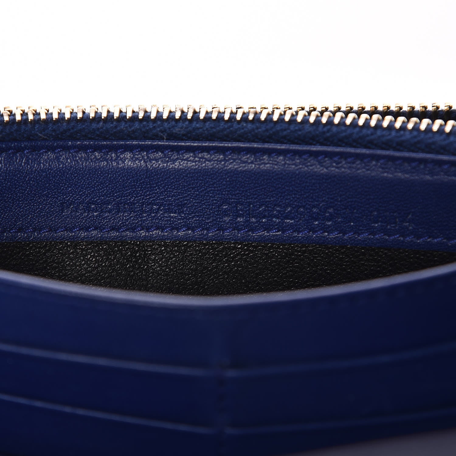 Saint Laurent Patent Belle De Jour Flap Wallet Blue 9 of 11