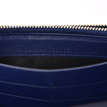 Saint Laurent Patent Belle De Jour Flap Wallet Blue 9 of 11