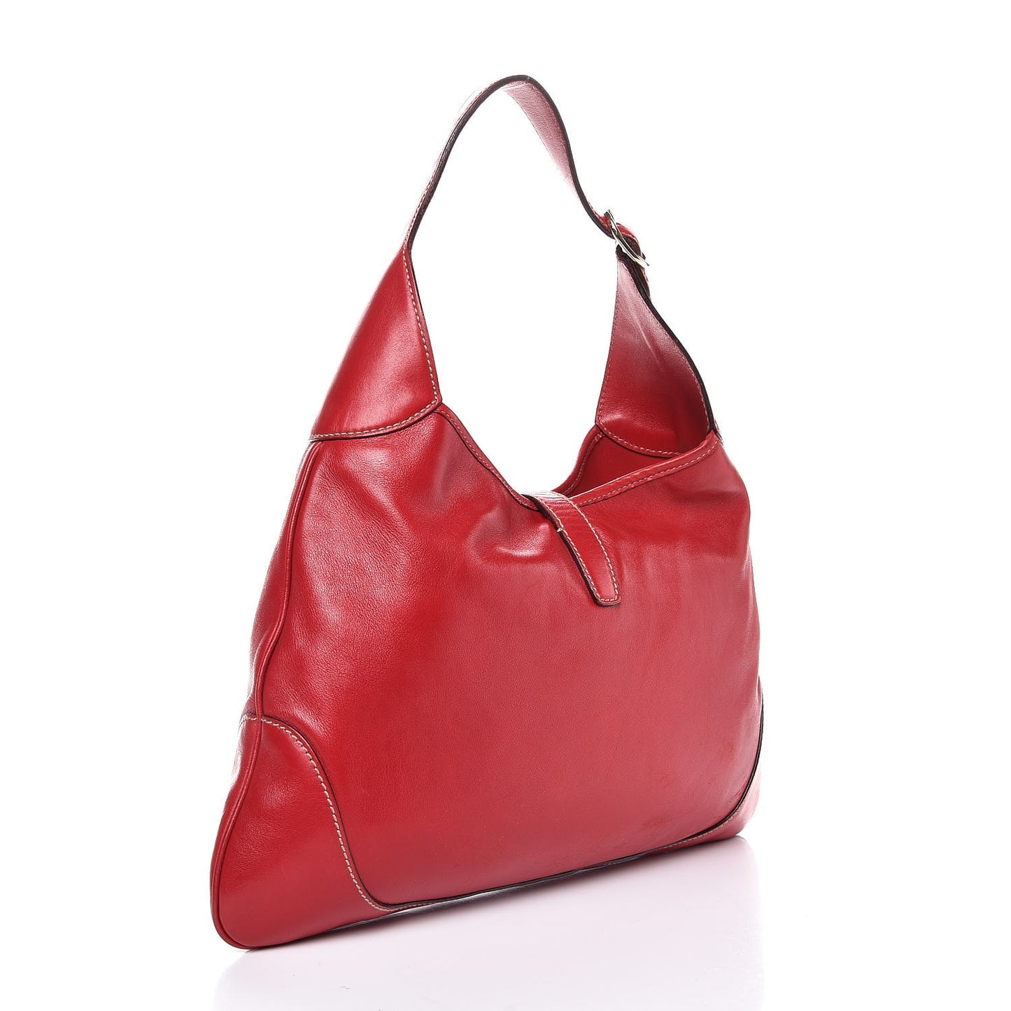 Calfskin Web Medium Jackie O Bouvier Hobo Red